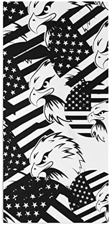 Amerikai USA Zászló Sas-Arc, Törölközőt Prémium Törölköző Kendő Törlőruhát a Hotel, Spa, Fürdőszoba