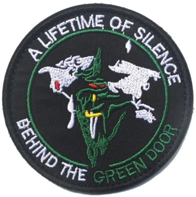 Egy Életen át tartó Csend Mögött A Zöld Ajtó Hímzés Javítás Backer Hook & Hurok Morál Foltok Taktikai Katonai Jelvény