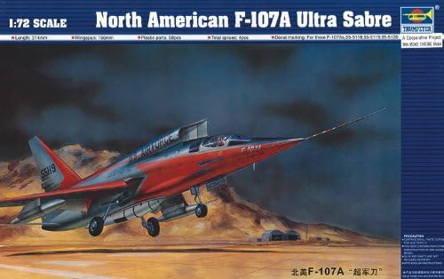 Trombitás F107A Ultra Sabre Prototípus Repülőgép (Skála 1/72)