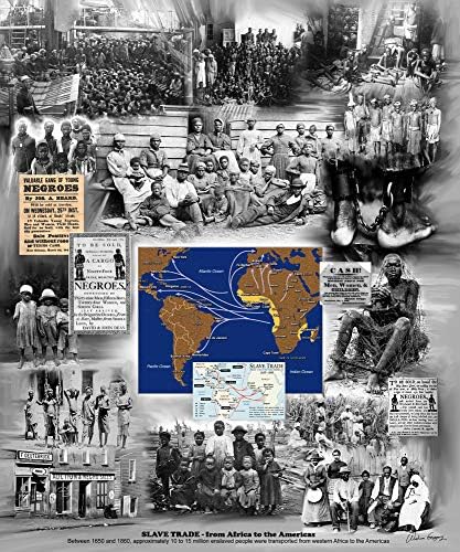 A Művészet Depot Afrikai Rabszolga-Kereskedelem által Wishum Gergely (keret nélküli, 24x20 cm)