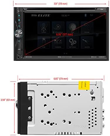 FŐNÖK Audio Rendszerek Elit BV775BLC Autó DVD Lejátszó - Egy-Link (Képernyő Tükrözés), Bluetooth Audio, majd a Hívás, 6.95