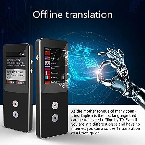 CZDYUF Hordozható AI Smart Hang Fordító Traductor De Idiomas Hu Tiempo Igazi 45 Nyelv Azonnali Fordító Fotó Offline Fordítás