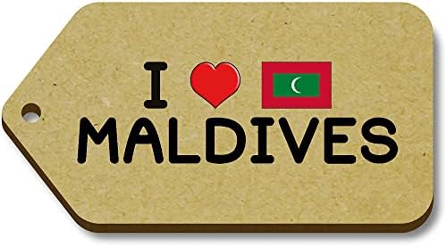 Azeeda 10 x 'Szeretem a Maldív-szigetek 66mm x 34mm Ajándék Kategória (TG00108706)