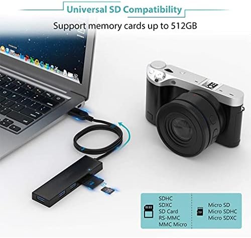 XDCHLK USB HUB 4 Port USB 2.0 Port Tablet PC Hordozható OTG Alumínium USB Elosztó Kábel Tartozékok