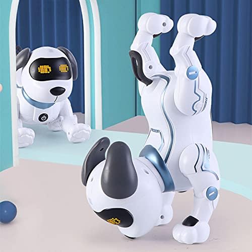 Hitish Távirányító Robot Kutya, Intelligens, Interaktív, Programozható, Tánc Kézenállás Robo Mutatvány Kutyus Játék, hangvezérlés