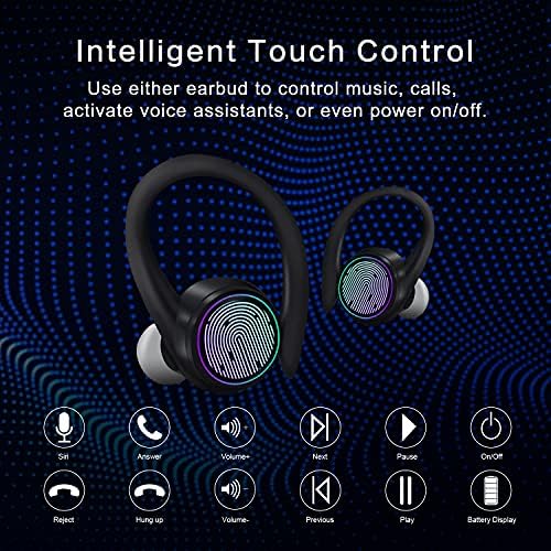 Bluetooth T26 Igaz Vezeték nélküli Fülhallgató Automatikus Párosítás Bluetooth 5.1 Fejhallgató,Vezeték nélküli Fül-Hook Futó Sport
