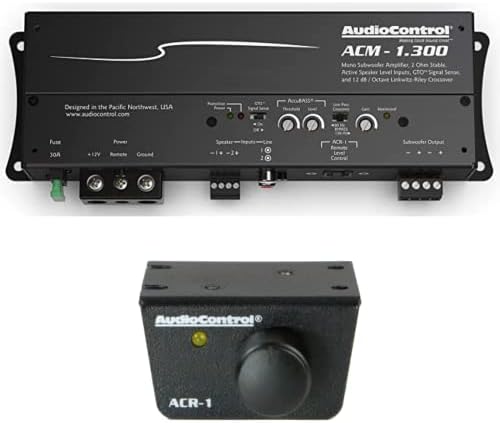 AudioControl ACM-1.300 Monoblokk Micro Erősítő Accubass a ACR1 Távoli Audio Control Processzorok