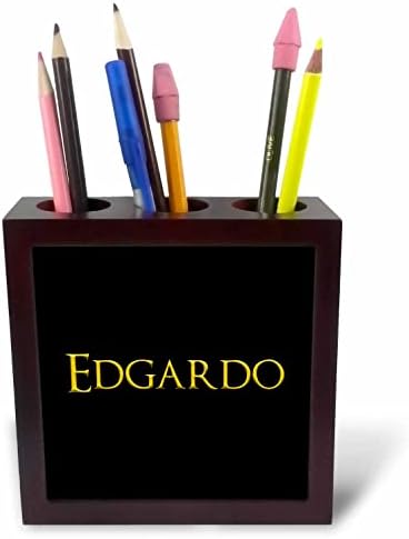 3dRose Edgardo Népszerű kisfiú Neve Amerikában. Sárga, Fekete. - Mozaik Toll Jogosultjai (ph-362772-1)