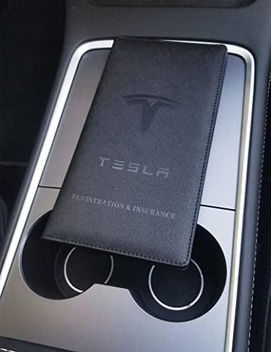 Tesla Autó Regisztrációs, valamint a Biztosítás Jogosultja, a Jármű Kesztyűtartóban Dokumentum Szervező, Alkalmas Minden Tesla Járművek,