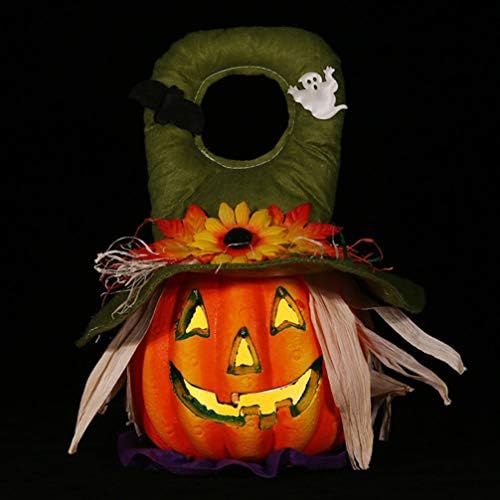 NUOBESTY Sütőtök Dekoráció 2db Halloween Tök Fény töklámpás Figura LED Lámpa Dekoráció, Anélkül, hogy az Akkumulátor Fél Haza Asztal Asztal