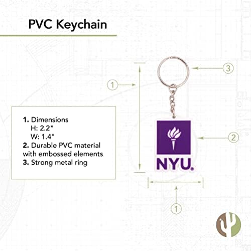 A sivatagi Kaktusz New York-i Egyetem Kulcstartó Autó Kulcs Birtokosa (PVC-A)