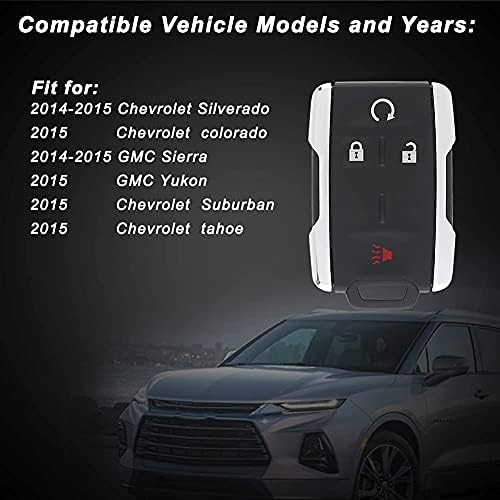 CAUORMOTE Kulcsnélküli Bejegyzés Távoli Autó távirányító helyett 2014 2015 GMC Sierra Yukon/Chevrolet Silverado Külvárosi