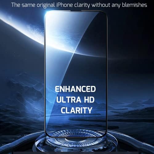 mase otthon (ÚJ) iPhone 14 Pro Max képernyővédő fólia Edzett Üveg 14 Sétány Kompatibilis Apple Dinamikus Sziget 2022 (2 Csomag)