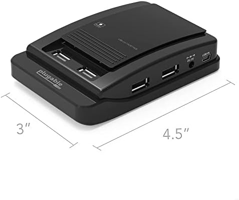 Plugable USB 2.0 7-Port nagysebességű Hub 15W-os hálózati Adapter