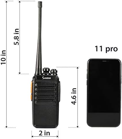 Seodon Walkie Talkie Felnőttek számára Hosszú távú, Egy Plusz Akkumulátor Minden Rádió Újratölthető Walkie Talkie kétirányú Rádió a Fülhallgató/Headset(2