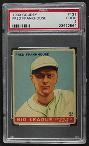 1933 Goudey 131 Fred Frankhouse Boston Braves (Baseball Kártya) PSA a PSA 2.00 Bátrabbak