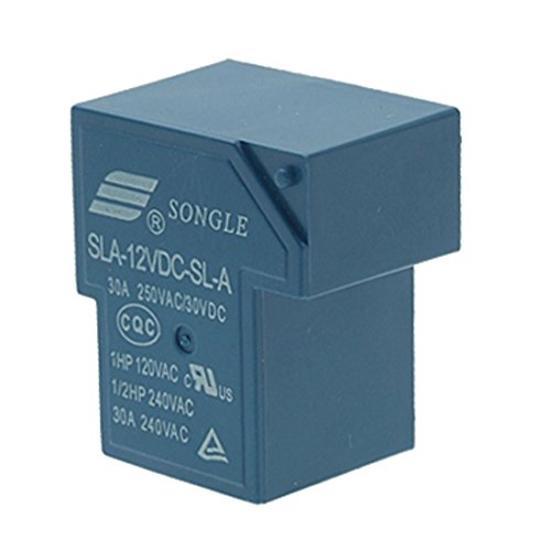 Uxcell Kék Mini Elektronikus Alkatrész Miniatűr PCB Típus Teljesítmény Relé Jel, 30 Amp, 250 VAC