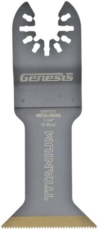 Genesis GAMT531T Egyetemes Quick-Fit 1 3/4 Titán Bevonatú Bi-Metal Oszcilláló Multi-Eszköz gyorskioldó Flush Vágott Penge