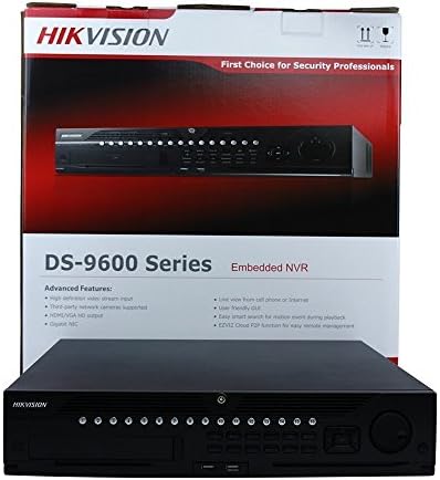 Hikvision NVR 64 Csatorna DS-9664NI-I8 Beágyazott 4K Hálózati Videó Rögzítő Akár 12MP Felbontású Felvétel Támogatás 6TB(Nem Tartalmazza)