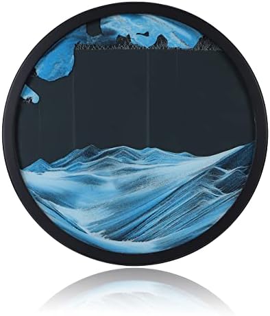 3D-s Mély-Tengeri Sandscape a Mozgás Megjelenítése Tájkép Festmény Futóhomok a Wall Art Dekoráció (Kék, 24in)