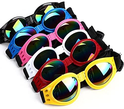 BYBYCD 6 Színben Összecsukható, Vízálló Pet Szemüveg Napszemüveg UV Védelem Kutya elleni Védőszemüveget Pet Supplies(Kék)