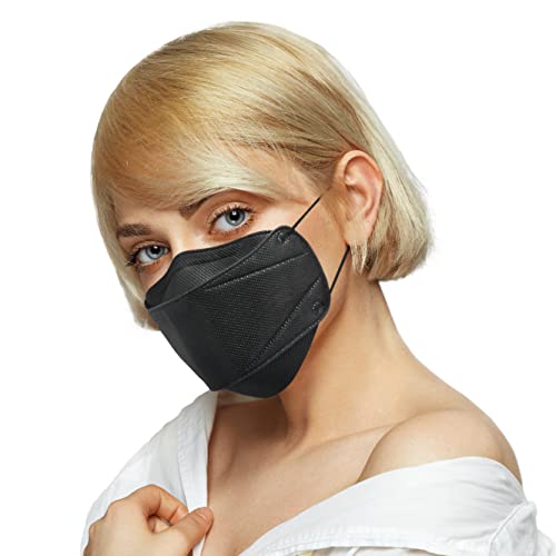 [Nagy méretű, Fekete, 10 Pack] H. A. C PLUS KF94 maszk , Made in Korea által Értékesített Hiteles Márkák Korea [angol csomag],10