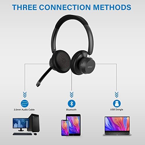 Vezeték nélküli Fülhallgató Mikrofon pc, Asztali Vezeték nélküli Fejhallgató, mikrofon, Bluetooth-os Fülhallgató, USB Audio Adapter, Kihangosító