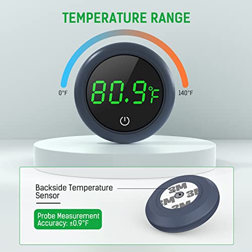 Digitális Akvárium Hőmérő, PAIZOO LED Kijelző Hőmérő Akvárium, akvárium, Magas pontossága ±0.9°F, Touch & Alvó Mód, Hőmérő
