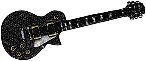 Elektromos Gitár 4 Hímzett Javítás Vas-Rock Roll Hangszer Jelkép