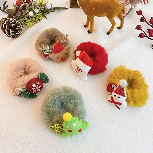 Karácsonyi Hajcsat Haj Nyakkendő Meghatározott Karácsonyfa Mikulás Elk Candy Haj Hajcsat Tartozékok Xmas Party Fesztivál