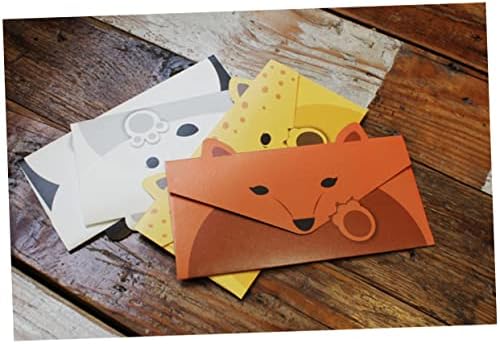 STOBOK 16pcs Kártya Gyerekeknek Képeslap Borítékok Ps Kártyák Egyszerű Meghívót Írni Írószer, Papír, Rajzfilm Boríték Papír Borítékok