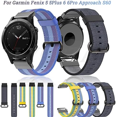 GQMYOK 22mm Nylon Watchband A Garmin Fenix 6 6X Pro Csuklópánt Heveder Fenix 5 5Plus 935 S60 Quatix5 gyorskioldó Smartwatch Tartozék