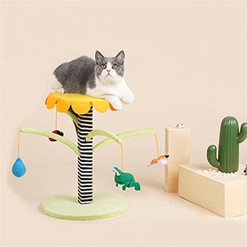 XLAIQ Multifunkcionális Macskák Fa Állványon Lógó Labda mászóka Kis Macskák Vakarja Oszlop Macskák Hegymászás Oszlop Macskák