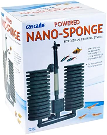 Penn-Plax Cascade Powered Nano Akvárium Szivacs Szűrő – Biztosítja a Mechanikai vagy Biológiai Szűrés – Ideális Tartályok Fry, a Rák,