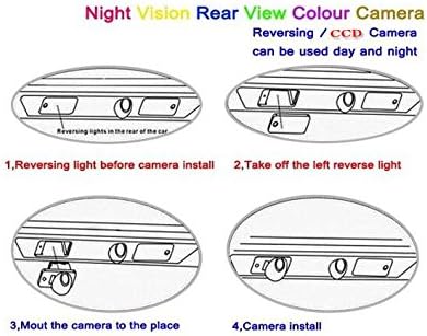 Fordított Vissza Kamera/Parkoló Kamera/HD CCD RCA NTST PAL/Rendszámtábla Lámpa OEM Dodge Caliber SRT4 2007-2012