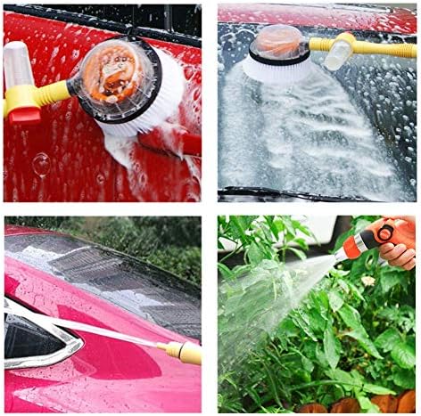 DSJ Autó Automitive Forgó Tisztító Kefe Állítható Hosszúságú Nyomás Spray Szivacs Tiszta Eszköz Szappannal Tározó Mosás Autó/Állítsa