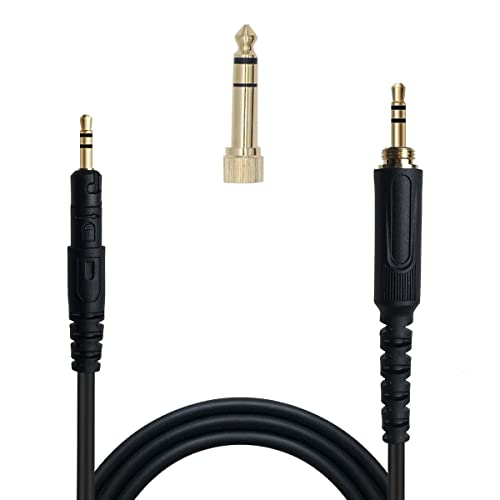 MJKOR Csere Kábel Kompatibilis Audio-Technica ATH-M50x, ATH-M40x, ATH-M60x, ATH-M70x Fejhallgató(6.56 ft, Fekete)