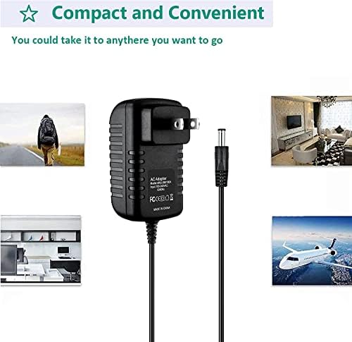 A fickó-Tech 9V AC Adapter Töltő Tápegység Kábel Kompatibilis a Panasonic KX-NT343 B VOIP IP Telefon
