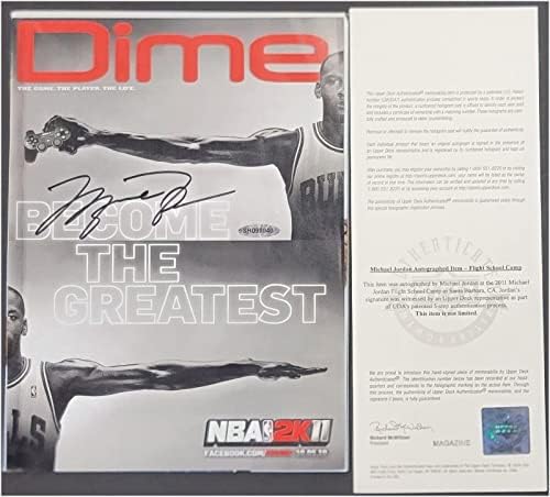 Michael Jordan Aláírt Dedikált FILLÉRT Magazin Bikák A Legjobb OCT 2010 uda vagy - Dedikált NBA Magazinok
