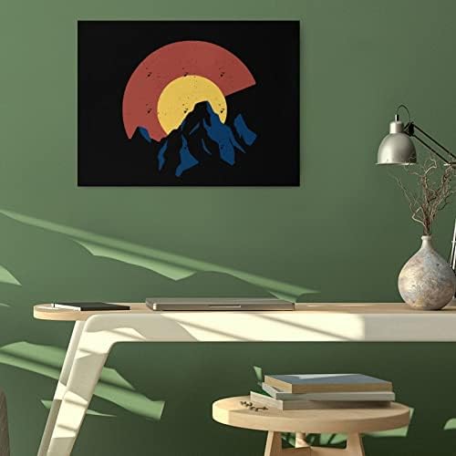 Nudquio Colorado Lobogó Hegyi Vászon Wall Art Festmény Lóg Képeket, tárgyakat, Nappali, Hálószoba, Iroda Dekoráció Unframe-Stílus