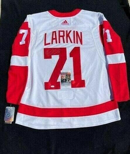 Dylan Larkin Aláírt Detroit Red Wings Adidas Hiteles Jersey Méret 56-os SZÖVETSÉG COA - Dedikált NHL-Mezek