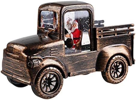 DinQ Retro LED Kamion Dekoráció, Bronz Nosztalgikus Karácsonyi Dekoráció Ajándék, Karácsonyi Dekoráció, Karácsonyi Asztal Dekoráció