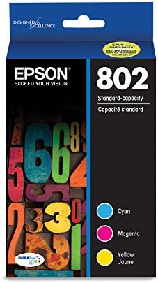 Epson T802520 DURABrite Ultra Szín Combo Pack Standard Kapacitású Cartridge Ink & T802XL120 DURABrite Ultra Fekete nagykapacitású