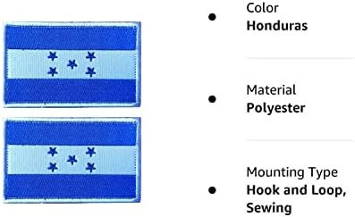 2 DB AliPlus Honduras Zászló Foltok Hímzett Taktikai Katonai Morál Javítás Applied Kötőelem tépőzáras