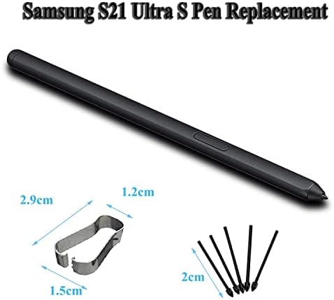 Galaxy S21 Ultra S Pen Csere Ingyen Urasága Samsung Galaxy S21 Ultra 5G Stylus S Pen + 5X Toll Tippek/Tollhegy Nélkül, Bluetooth