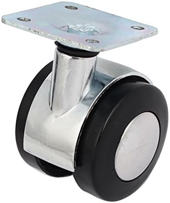 Aexit Irodai Szék, Görgők, Fém 360 fokban Forgatható Lemez Kapucnis Görgő, 1.5 inch-es Dia Lemez, Görgők, Twin Wheel