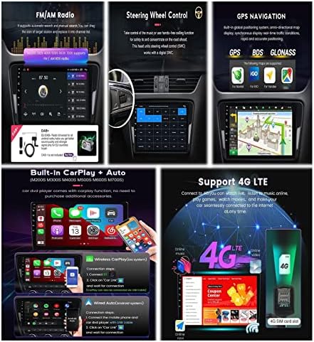 PLOKM Android Navigációs Dupla Din autórádió a Hátsó Kamera, Bluetooth, WiFi AUX USB-a Jeep Lázadó 2014-2019 Suppot CarPlay OBD2 DAB+ DVR