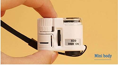 Kézi Nagyító Pocket Mini Mikroszkóp Nagyítólencse Valuta Detektor, Ékszerész Nagyító LED
