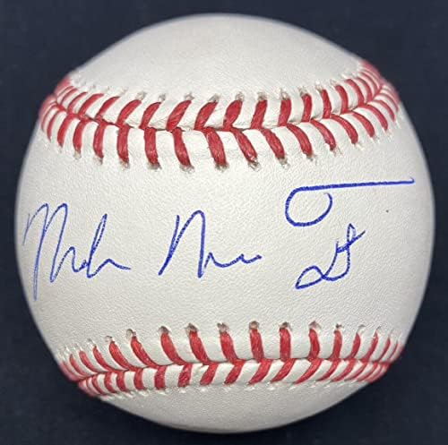 Michael Nelson Mike Pisztráng Teljes Nevét írta Alá a Baseball, MLB Holo - Dedikált Baseball