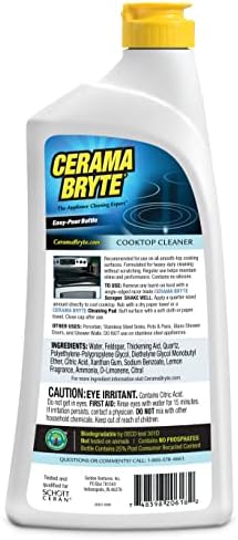 Cerama Bryte Eltávolítja a Kemény Foltok Főzőlap, valamint főzőlap Tisztító Üveg - Kerámia Felület, 28 Dkg, 6 Pack
